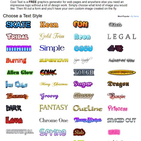 Cool Font Generator .